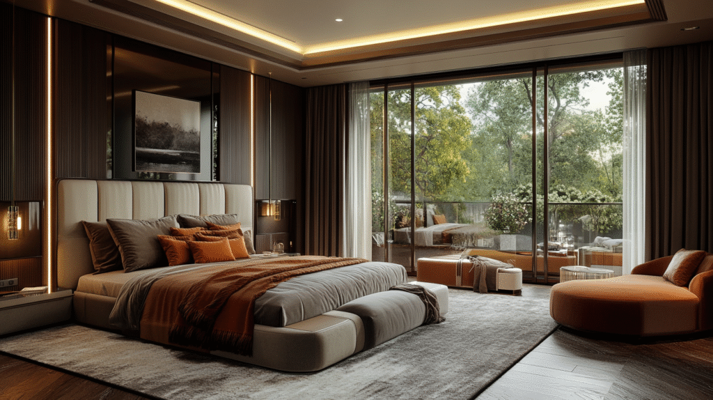 Luxury bedroom master