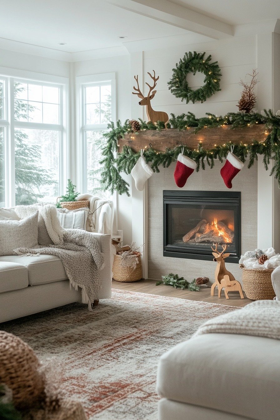 Nordic Snow Mantel Brightness