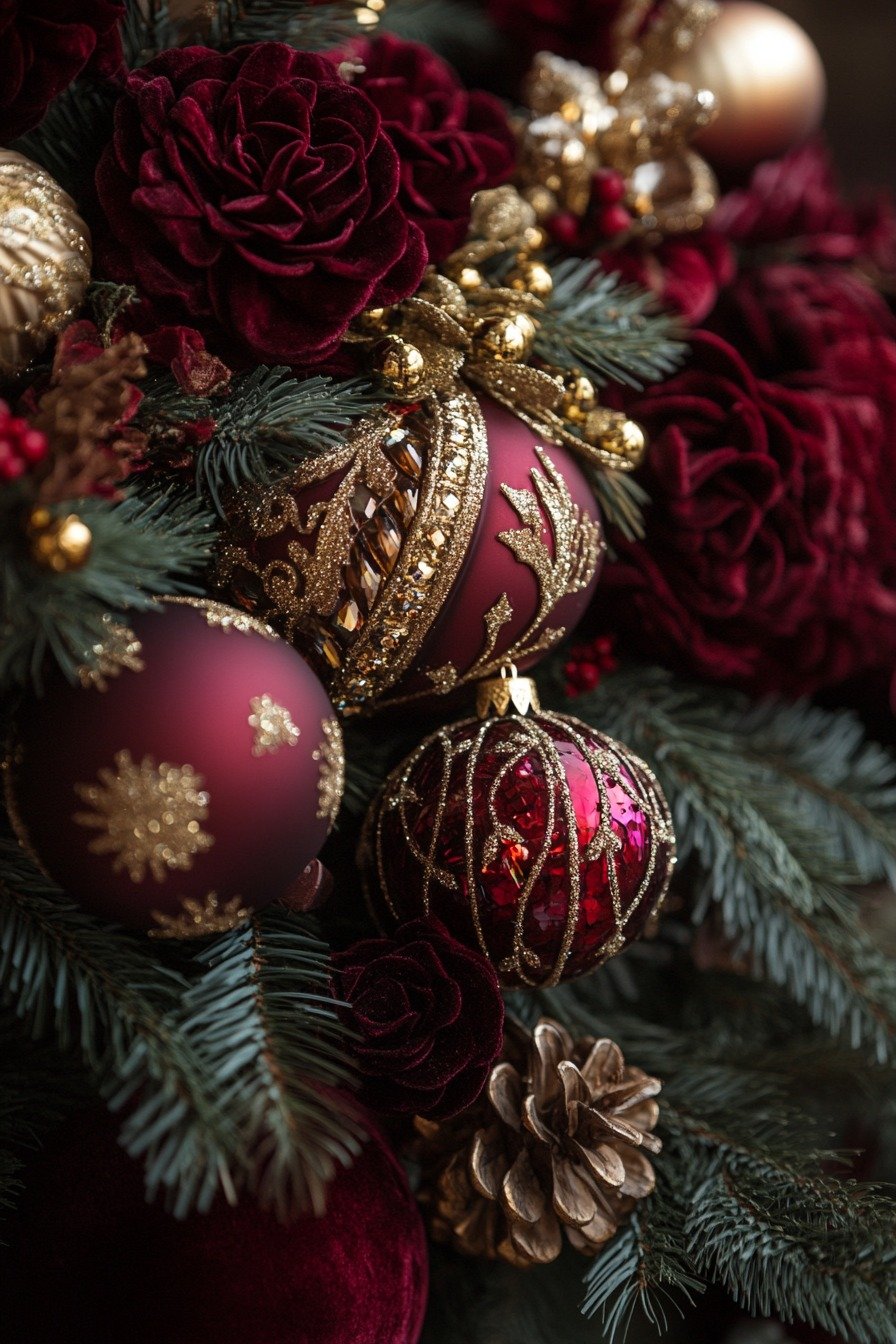 Velvet Silk Ornament Opulence