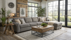 grey couch living room